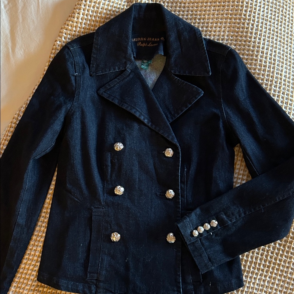 Ralph Lauren Dark Denim Double-Breasted Jacket